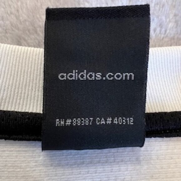 Adidas Men's Long Sleeve Shirt White With Black Stripes On Arms Large - Picture 10 of 15